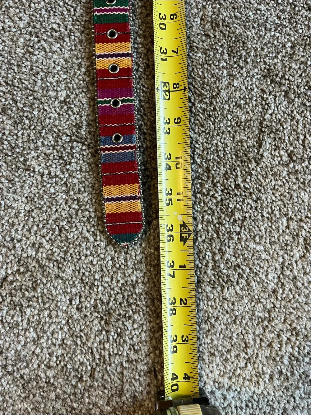 Elite Multicolor Belt with silver buckle